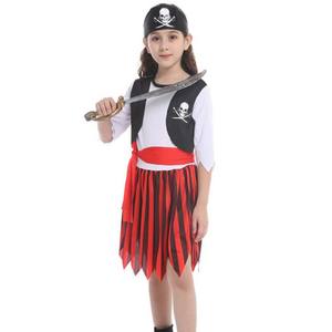 Costume <span class=keywords><strong>de</strong></span> <span class=keywords><strong>pirate</strong></span> des Caraïbes rayé pour petite fille pour la fête d'Halloween 2026, PRCS-003 - Product Image 4