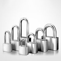 Cadenas de haute qualité en acier inoxydable 304 antivol, étanche et antirouille avec 4 clés en laiton