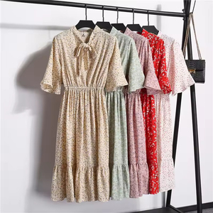 Lo último en moda de verano, vestido floral pequeño, vestido de oficina para mujer, vestido retro para mujer - Product Image 2