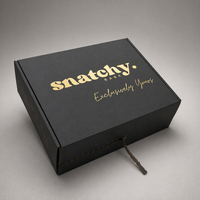 Cajas de Envío Corrugadas con Logotipo Personalizado Impreso en Dorado, Caja de Cartón para Envíos, Caja de Empaque para Cosméticos