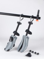 Brace d'arbre à chaussures en plastique avec poignée en diamant Civière de chaussures grise en option multicolore