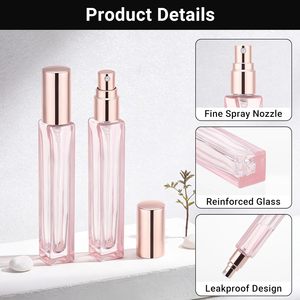 Custom 10ml 20ml 30ml Portable Mini <b>Refillable</b> <b>Perfume</b> <b>Atomizer</b> Bottle with Box Set Packaging - Product Image 3
