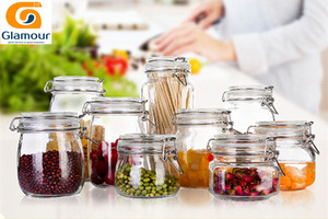 Bocal scellé en verre de 1500ML Bouteille de nourriture Miel Citron <span class=keywords><strong>Passion</strong></span> Fruit Bouteille Pot de cornichon recouvert d'un petit pot de stockage domestique - Product Image 3