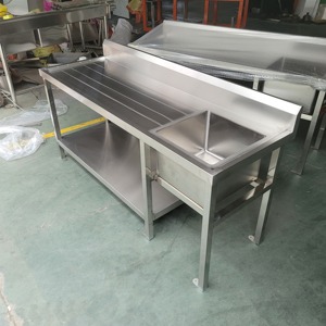 Lavello da cucina in acciaio inox profondo con scolapiatti ristorante Drop-in per alberghi e <span class=keywords><strong>ristoranti</strong></span> per uso agricolo - Product Image 4