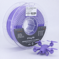 Filament 3D transparent PETG 1,75 mm haute résistance, sans odeur, compatible avec la plupart des imprimantes 3D FDM