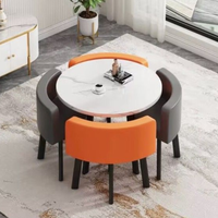 Table et chaises de négociation simples, combinaison pour magasin, café, réception, salon de détente, petite table ronde