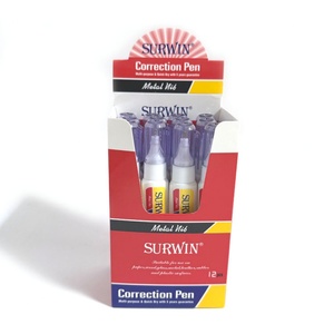 Stylo correcteur liquide blanc à séchage rapide de bonne qualité Surwin, en forme de stylo, pour l'école et le bureau - Product Image 2