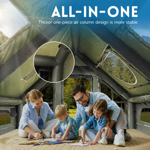 <span class=keywords><strong>Tente</strong></span> <span class=keywords><strong>gonflable</strong></span> <span class=keywords><strong>de</strong></span> voyage personnalisée, grande, quatre saisons, pour l'extérieur, familiale, imperméable, durable, hermétique, en <span class=keywords><strong>toile</strong></span> Oxford, avec une chambre - Product Image 4