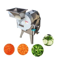 Automatische elektrische commerciële groentesnijmachine, gemaakt in China, industriële fruit- en groentesnij-, -snij- en -blokjesmachine