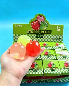 <b>Squishy</b> Apple Stress Relief Fidget Toys Soft Squeeze Sensory Decompression Toy - Product Image 2
