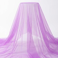 Tissu en maille 100 % polyester de haute qualité, 20 g/m², dense, écologique, respirant, léger et doux, idéal pour les robes de mariée