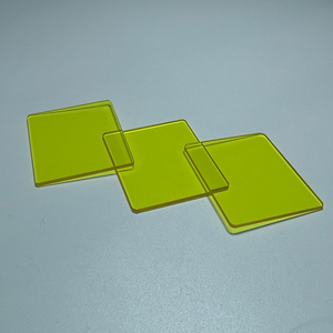 Filtros Ópticos 465-475nm, Filtros de Paso de Banda Larga, Filtros de Vidrio Óptico con Transmisión Amarilla, WQ-JB470, 95% de Transmitancia - Product Image 3