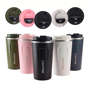 <span class=keywords><strong>Vaso</strong></span> Térmico Digital Personalizado, Tazas Termo de Acero Inoxidable, Vasos para Café, Tazas Térmicas, Venta al por Mayor de Tazas de Café - Product Image 1