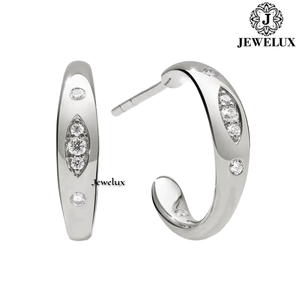 Premium Luxury Natural VVS Diamond <b>Stud</b> Earrings 925 Sterling <b>Silver</b> Stylish Bridal And Party Wear Jewelry From Indian Supplier - Product Image 1