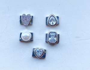 Songyi Tùy Chỉnh Thư Vàng Pha Lê Rhinestone Trượt Vòng Đeo Tay Quyến Rũ Thời Trang Bangle - Product Image 4