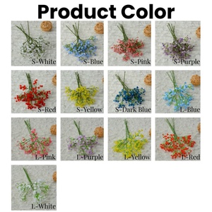 <span class=keywords><strong>Fiori</strong></span> Artificiali di Gypsophila Bianca di Alta Qualità, Morbidi al Tatto, in Plastica, per Decorazioni Matrimoniali - Product Image 3