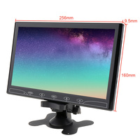 Moniteur de voiture AV ultra-fin de 10,1 pouces, durable, meilleur prix, écran de voiture AHD, moniteur LCD pour camion, camping-car, avec caméra, 4 entrées vidéo