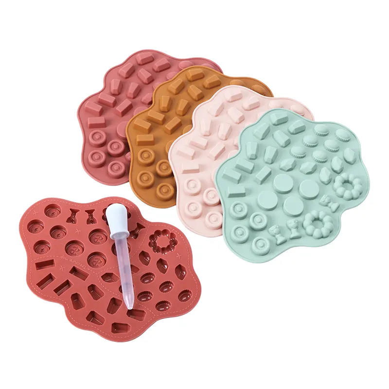 Moon Rubber Silicone Ice Cream Popsicle Silicone Chocolate Mold Tray for Cake Making