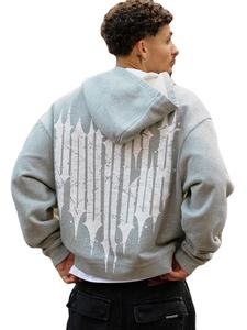 Chaqueta <span class=keywords><strong>de</strong></span> Sudadera con Cremallera para Hombre, Nueva, para Correr, Deportes, Fitness, Estampada, Informal, con Capucha - Product Image 1