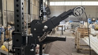 Système de poulies empilées à double poids Rizhao avec bras Tornado pour rack de musculation, conçu pour les salles de sport professionnelles.