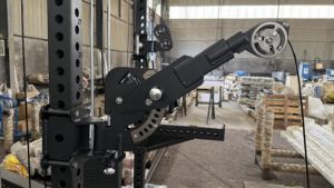 Sistema de <span class=keywords><strong>poleas</strong></span> apiladas de doble peso Rizhao <span class=keywords><strong>con</strong></span> estante eléctrico Tornado Arms diseñado para gimnasios profesionales. - Product Image 3