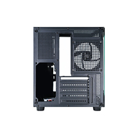 Boîtier de jeu d'ordinateur M-ATX châssis ARGB OEM avec fenêtre en verre boîtier PC de bureau HD Audio USB3.0 ordinateur en verre trempé