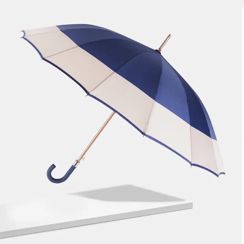 DD2713 사용자 정의 브랜드 방수 골프 우산 제조 업체 자동 오픈 긴 손잡이 비즈니스 우산