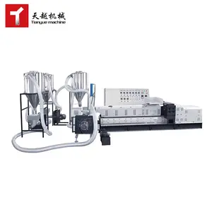 TIANYUE china plastic pvc recycle granularing granules granulator cutting making machine price supplier