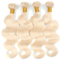 Perruque en cheveux brésiliens Remy Waterwave, tissée à la main, double trame, traitée à l'acide, extensions lisses comme des baguettes pour tressage