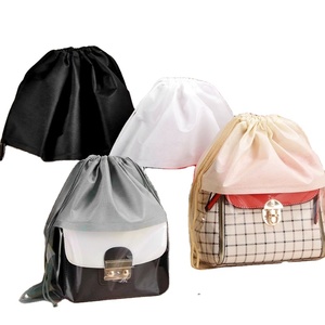 Non-woven Handbag Dust Bag <b>Cover</b> Moisture-proof Storage Bag with Transparent Window Drawstring Pocket <b>for</b> Bathroom & Closet - Product Image 1