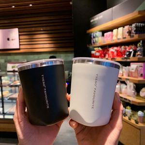 แก้วน้ำสแตนเลสเก็บความร้อนสองชั้น ขนาด 300 มล. สำหรับกาแฟ เอสเพรสโซ เบียร์ และใช้ในรถยนต์ - Product Image 1