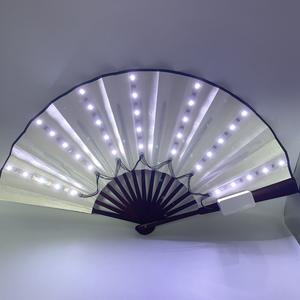 <span class=keywords><strong>2022</strong></span> nuovo ventilatore pieghevole a Led luminoso multicolore in arrivo ventilatore luminoso ricaricabile per la festa - Product Image 1