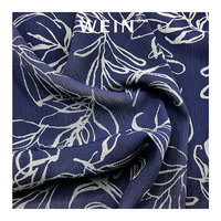 WI-B05 Fabrik Großhandel Eleganter Stil Digitaldruck Stoff 100% Polyester Crinkle Chiffon Stoff Für Kleid
