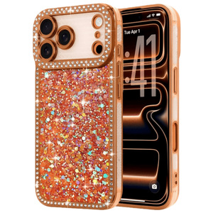 Rhinestone Glitter <b>Phone</b> Case for iPhone 18PM/17/16/15 Plus, Electroplated Luxury Resin Anti-Drop <b>Phone</b> Case - Product Image 5