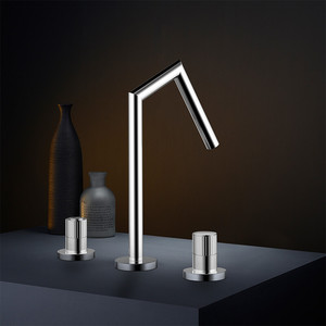 Diseño de grifo Lavar a mano Grifos de latón Manijas dobles Grifos de baño fríos y calientes - Product Image 4
