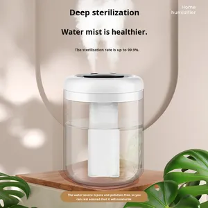Humidificateur à double pulvérisation le plus vendu avec lumière d'ambiance, silencieux, alimentation USB, 2,8 L, en plastique, pour la maison et le bureau - Product Image 2