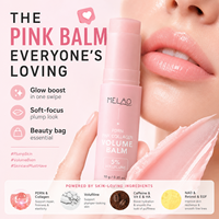 Baume multi-usages repulpant OEM PDRN au collagène rose pour le visage et le corps, idéal pour les cernes, le cou, le front, les rides du sourire et les lèvres