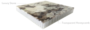 Pannello Composito <span class=keywords><strong>in</strong></span> <span class=keywords><strong>PVC</strong></span> Trasparente a Nido d'Ape con Marmo, Pannello Composito Leggero <span class=keywords><strong>in</strong></span> Onice da 5mm per Parete di Sfondo con Retroilluminazione - Product Image 3