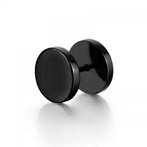 earrings for men black gold Stainless Steel Stud Earrings fashion body jewelry Unisex 769316