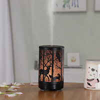Diffuseur d'arômes décoratif en fer de 100 ml avec lumière LED et minuterie de 5/9/12 heures