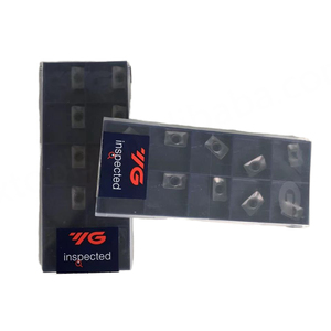Plaquettes de fraisage frontales en carbure monobloc pour tournage CNC, revêtement PVD CVD, modèles HRC40-60 APKT100308PDTR YG-1 - Product Image 1