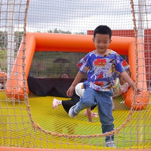 Columpio de Red de Cuerda Suspendido Comercial Ropecube, Columpio en Forma de Lágrima Tejido a Mano, Equipo Interactivo para Parques Infantiles Interiores - Product Image 5