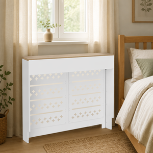 Copritermosifone <span class=keywords><strong>in</strong></span> <span class=keywords><strong>Legno</strong></span> con Cassetto Nascosto e Armadietto Contenitore per Soggiorno - Product Image 2