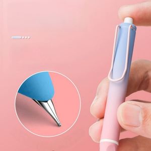 Stylo plume dégradé de couleur pour étudiants, à pointe fine et design rétractable, idéal pour la pratique de la calligraphie et l'écriture quotidienne - Product Image 3