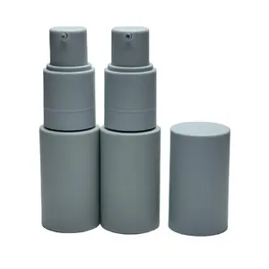 Empty 35ml plastic portable matte blue powder dry shampoo sprayer dispensing bottle cap sprayer 38g for dry shampoo
