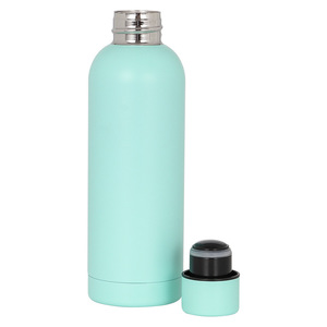 Stainless Steel Insulated Water Bottle 530Ml Light Blue Travel Cup Portable Outdoor Use - Product Image 1
