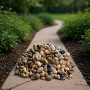 Pierres décoratives de jardin 1-3 pouces, galets de rivière polis pour aménagement extérieur, allées, plantes de jardin, pots, vases, artisanat - Product Image 2