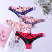 Culottes sexy transparentes en dentelle pour femmes, string évidé, tentation, vente chaude en usine