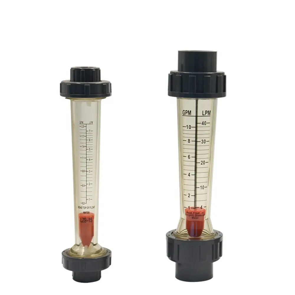 Hot sales plastic PC mechanical Inline pipe swimming pool water flow meter liquid rotameter