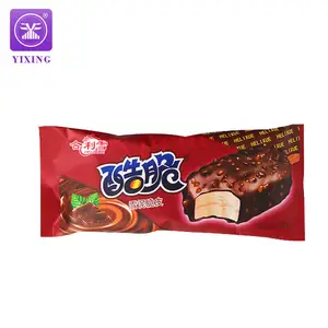 Yixing Factory Custom Printed Chocolate Ice Cream Bar Plastic Wrappers Roll Film Biodegradable Popsicle Packaging Bag
